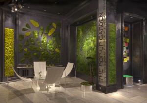 Jardines verticales para interiores. Proyectos de interiorismo.